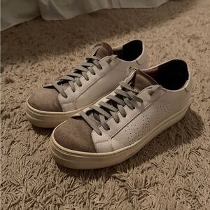 P448 White and Gray Women's Sneakers